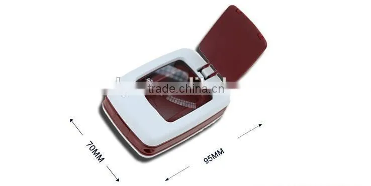 Click Me! 3X Times 9 LED lightsFolding handheld magnifier with acrylic lens