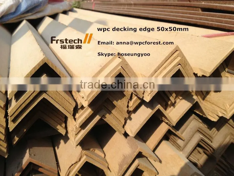 38x38 45x45 51x51mm edge band for decking / wpc decking floor edge / plastic wood edge