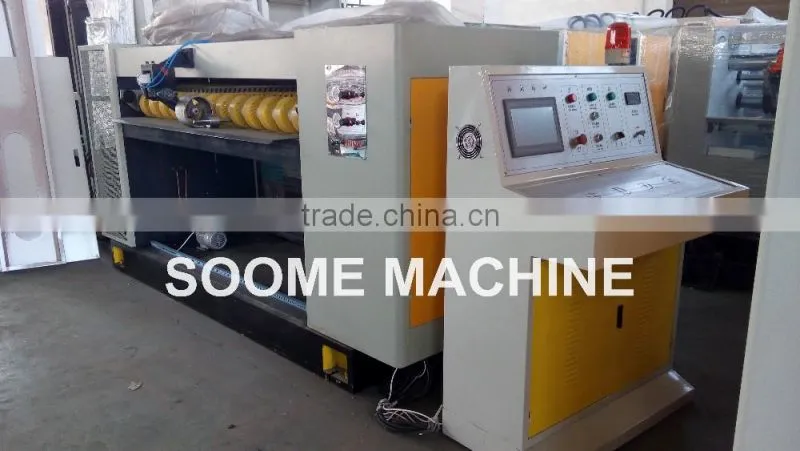 Online corrugated paper cut off machine cutter