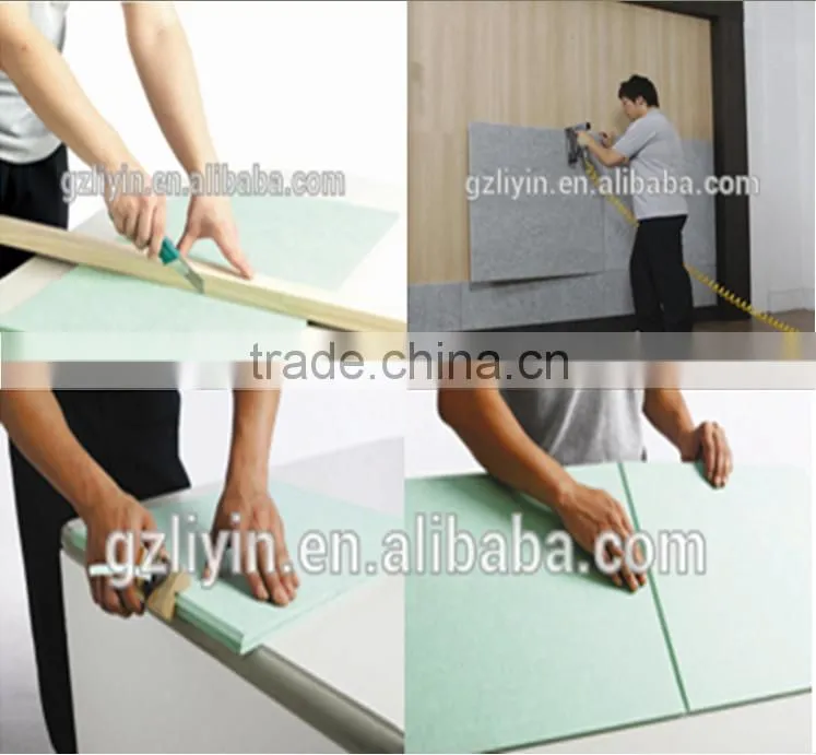 decorative sound absorbing panels polyester sound absorption