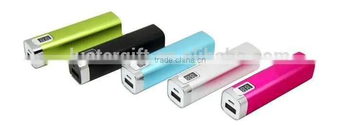 2016 Promotional Gift Led Battery Indicator Powerbank External Battery Charger 2600mah Power Bank