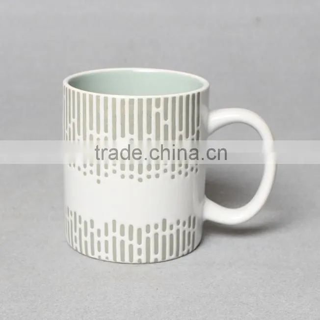 11oz ceramic mug with handle, ceramic milk mug cup