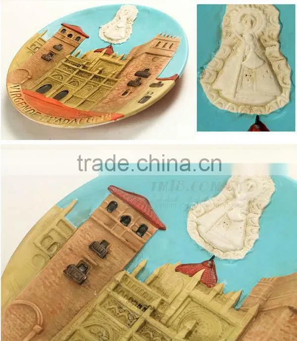 spain 3D terracotta souvenir plate