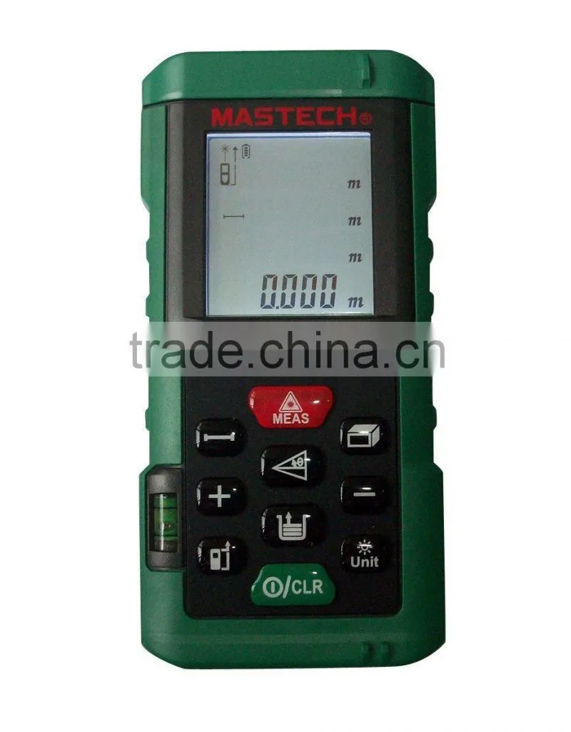 0.05-40 meters Laser Distance Meter Measurer Range Finder Built-in Bubble Level Leveler Ruler