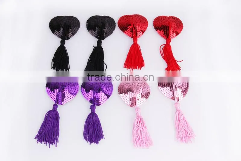 Sexy colorful Nipple clamp manufacturer, adult Women Spangle/Sequins nipple sex toy