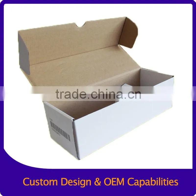 Simple ink print White corrugated paper box