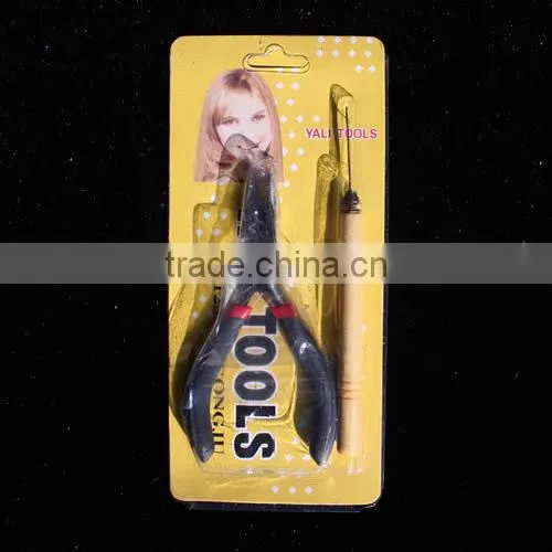 Plastic Hook Handle Wire Threader Tool Mico Ring Hair Extension Tools Hair Extension Tool