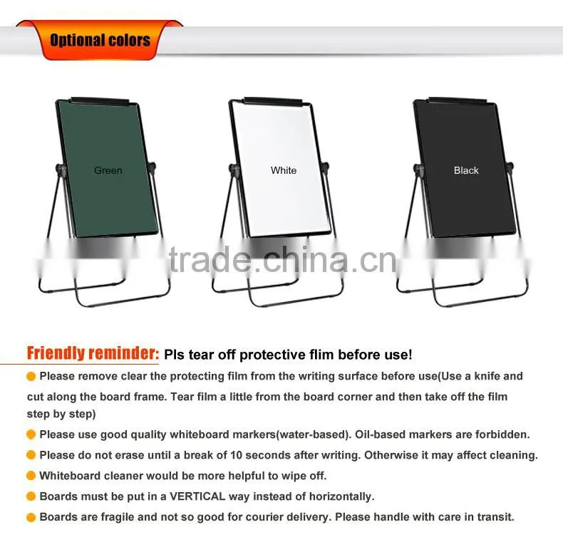 china interactive whiteboard flip board easel stand with magnetic whiteboard roll