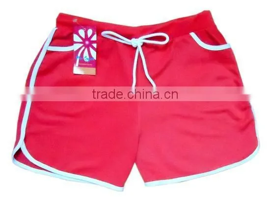 Red Knit Girl Hot Shorts