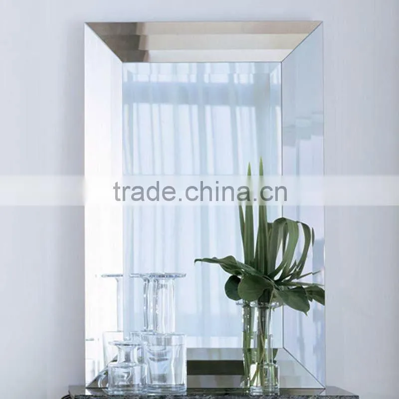 Safety bevelled mirror