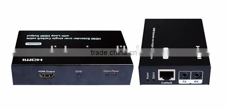 LINK-MI LM-EX21C 50M EXTENDER Transmitter Receiver with 1xlooping HDMI output 3D 1080P EDID Bi-Direction wideband IR