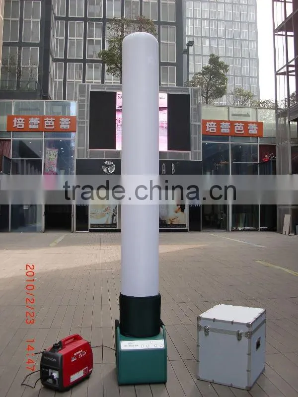 Inflatable portable light column