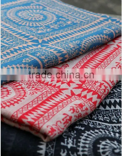 2014 hotsale 100% polyester printed woman scarf