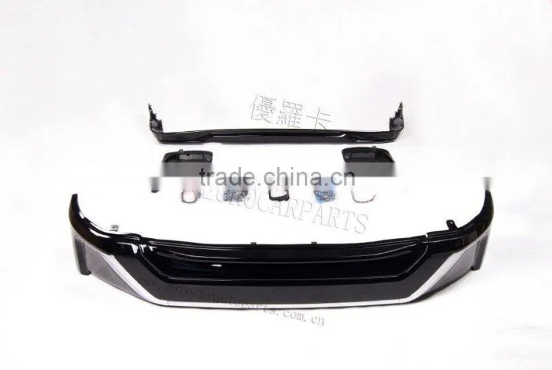 Hot sale! For 2016 LC body kits for Land Cruiser LC200 2016year Mid-east style PP front bumper and rear diffuser black&white