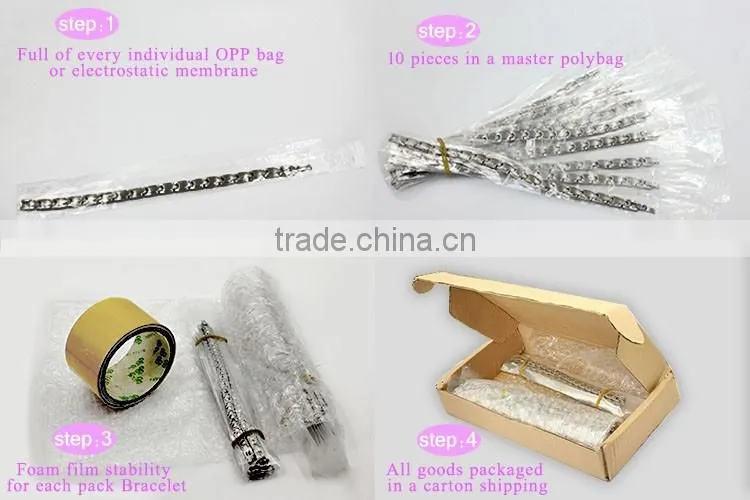 negative ion Infrared germanium tourmaline health energy zircon bio magnetic tungsten bracelets