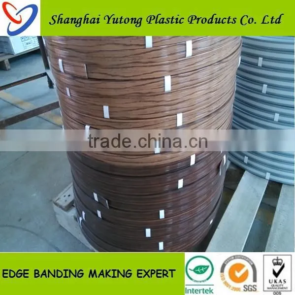 best grade plastic edge banding in pvc for construction decorative materials