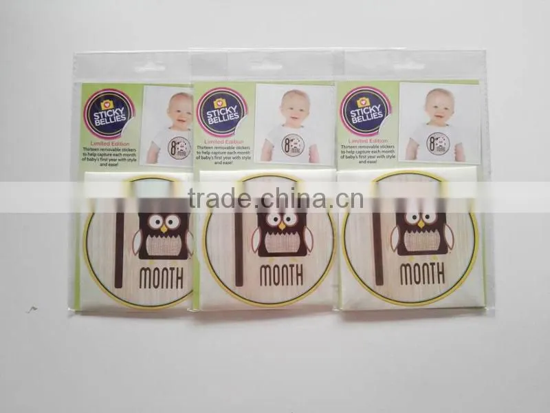 Fancy baby boy belly milestone stickers
