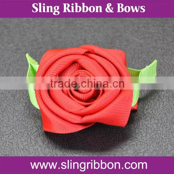 Wholesale New Arrival Grosgrain Ribbon Flowers For Garment Accessories