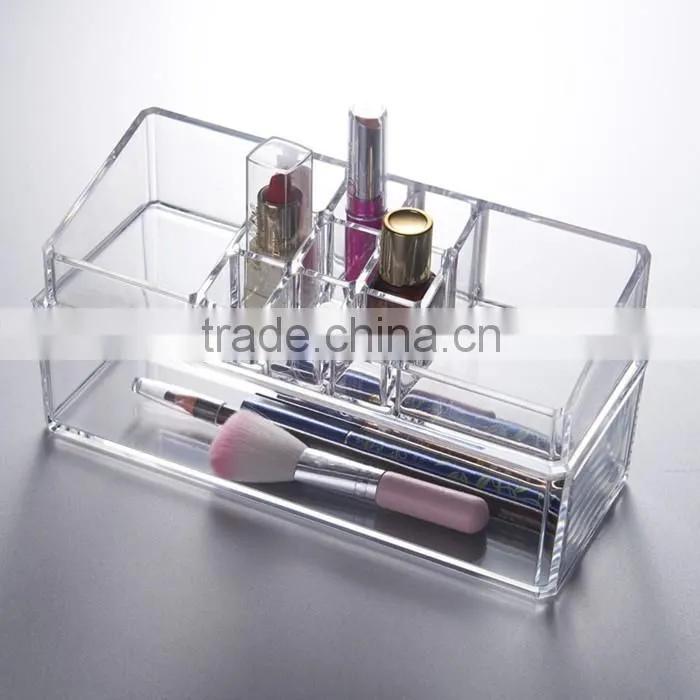 Hot sale custom design clear acrylic makeup brush holder