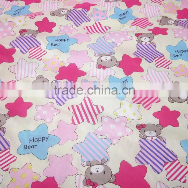 Printed quilting cotton fabric double sided twill 100% cotton fabric for bed sheets ,fabric and textile
