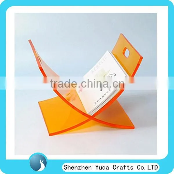 Fashionable Y- Shape Book Display Stands, Easy Detachable Book Holder with Handle, Acrylic Book Stand