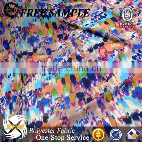 New design shaded silk chiffon floral printed fabric