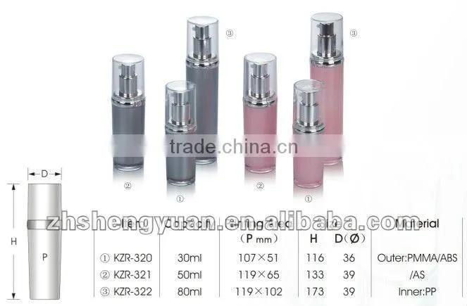 KZR-213 50ml cosmetics lotion bottle