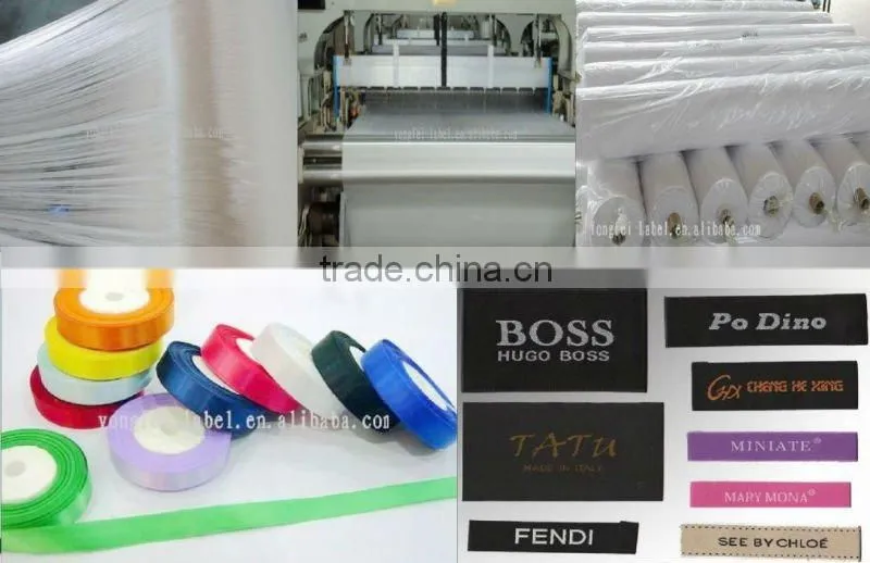 Polyester Taffeta Printed Label Fabric OVER DYEING