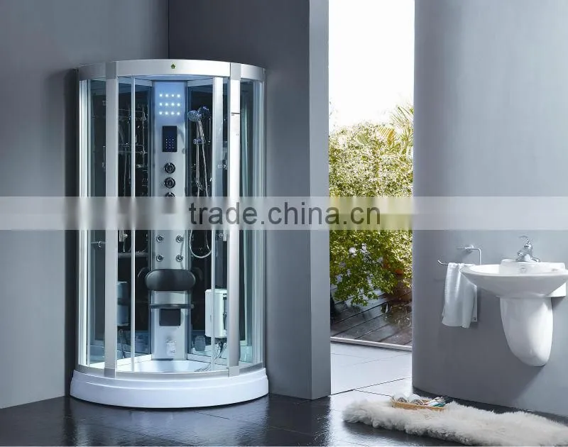 2016 Hot Sales Golden/White Tempered Glass walk in sliding door Shower Room With CE China Manufacturer