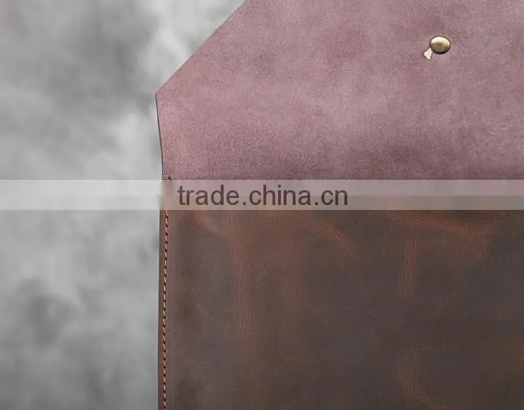 2016 High quality real leather business file case and leather bags for tablets