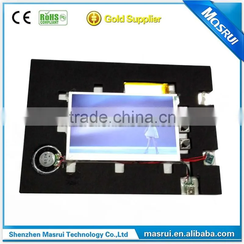 video brochure card module /lcd brochure module /lcd screen brochure module