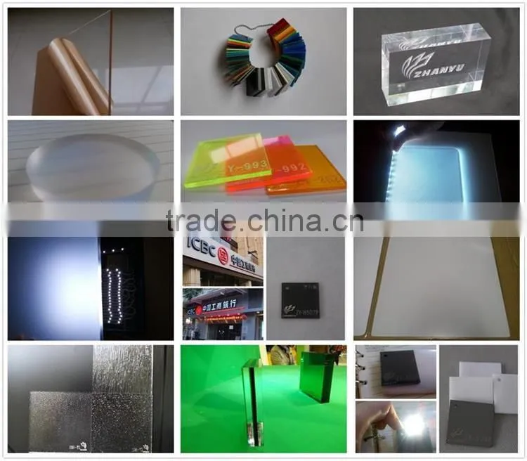 2016 New Products China Supplier High Transmittance PMMA Lucite Acrylic Light Diffuser Sheet