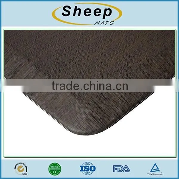 High quality waterproof price anti slip pu leather office floor mat meter