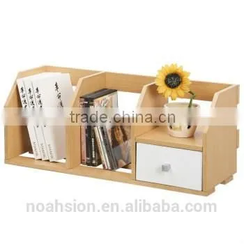 DIY bookshelf book rack on table