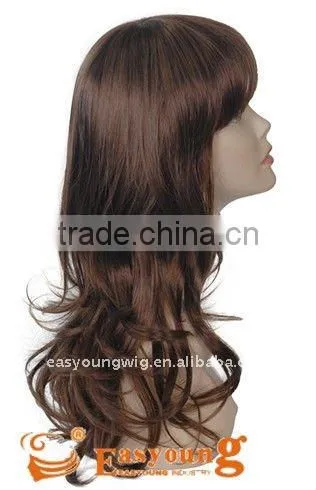 Wholesale wigs synthetic hair style, dark brown hair style