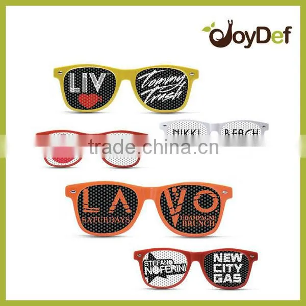 Promotional pc sun glasses with brand name