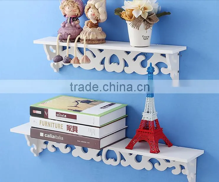 DIY waterproof pure white color wooden cube bookcase (FH-BL0736)