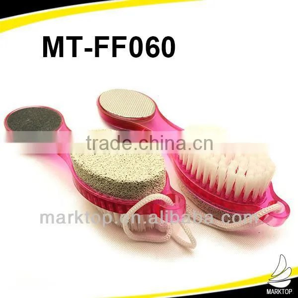 4-way two ends sandpaper stone scrubber foot file pedicure tool