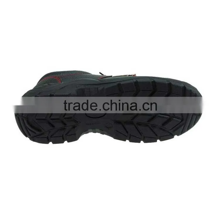 steel toe industrial working leather safety shoes