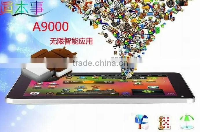 A9000 9.7 inch Android 4.0 Tablet camera 0.3MP Hard drive 16GB CPU 1.2GHz 02
