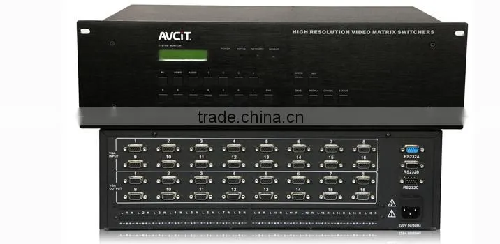 Home Automation Remote Control System, 16x16 VGA matrix, VGA Matrix Switcher