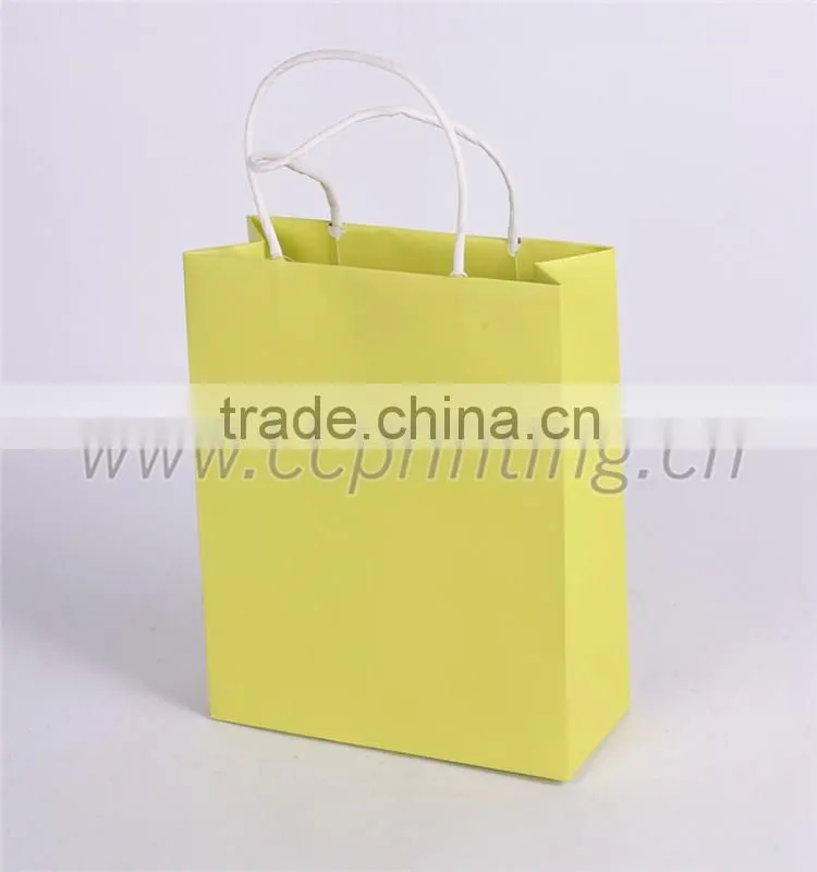 Exquisite small drawstring handle white paper gift bag