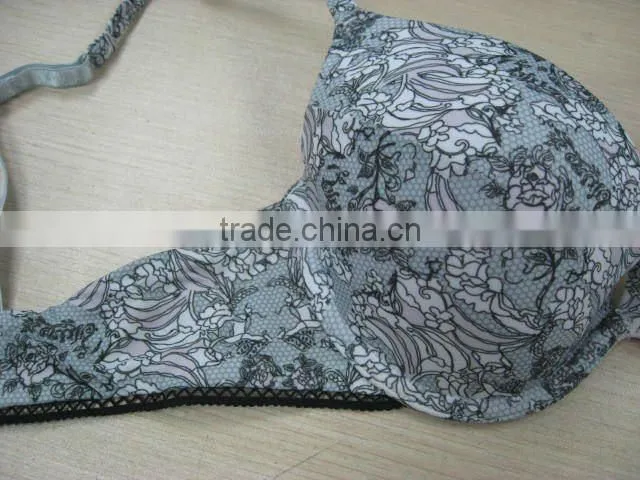 Fixed gel sac plunge bra