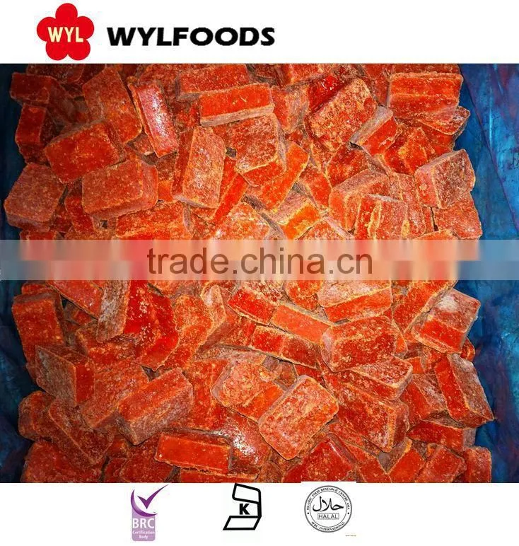 Frozen IQF red chilies dices/crushed best price