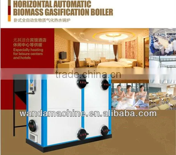 Horizontal automatic biomass boiler for hotel with ISO