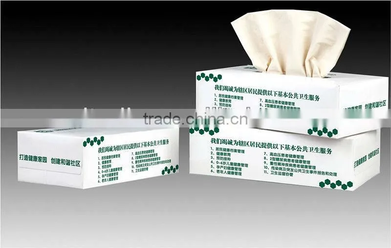 100% Unbleached free dust and scrap healthy facial tissue paper