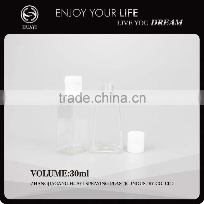30ml hot sale plastic screw cap perfume bottles