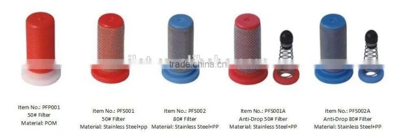 iLot 50 80 mesh flat-fan nozzle filter
