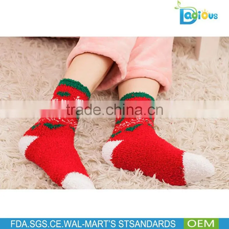 New Women's Colorful Novelty Christmas Pattern Cotton Crew Socks