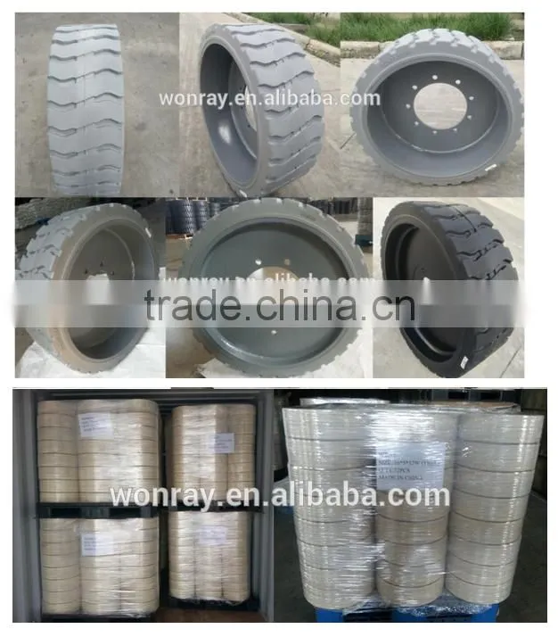 Professional manufacture Genie scissor lift platform parts 22x7x173/4 solid tires for lifting machine car best price